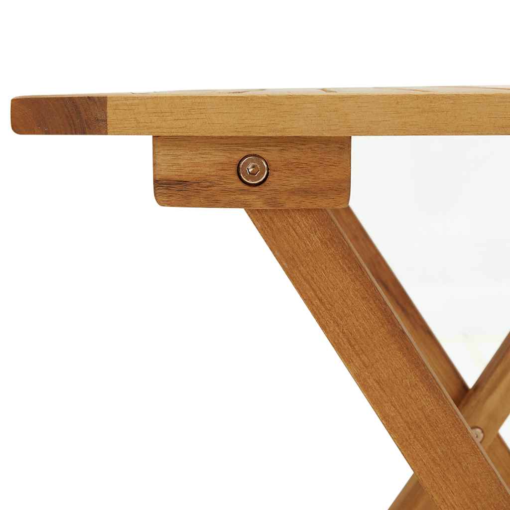 Sedia a Sdraio con Poggiapiedi e Tavolo Legno Massello Acacia cod mxl 5544