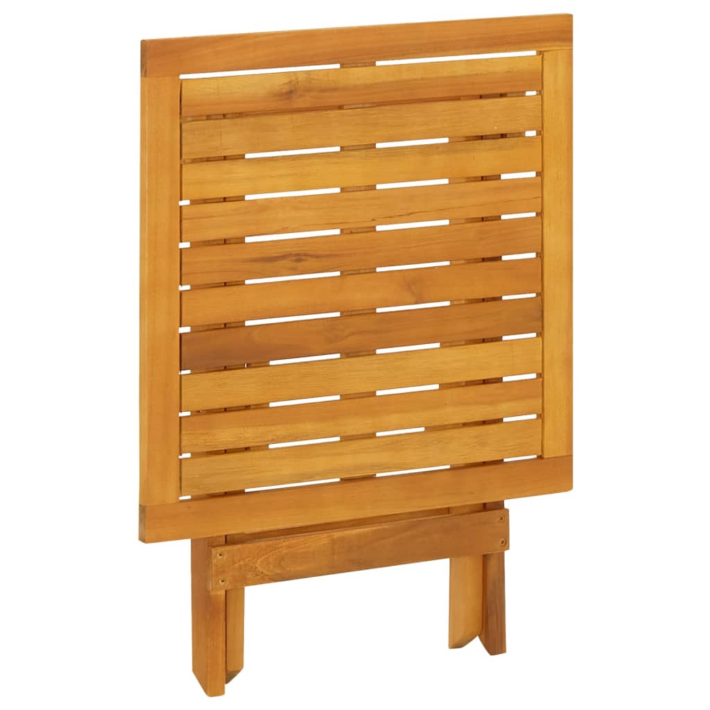 Sedie a Sdraio con Tavolo in Legno Massello Acacia e Textilene 3120443