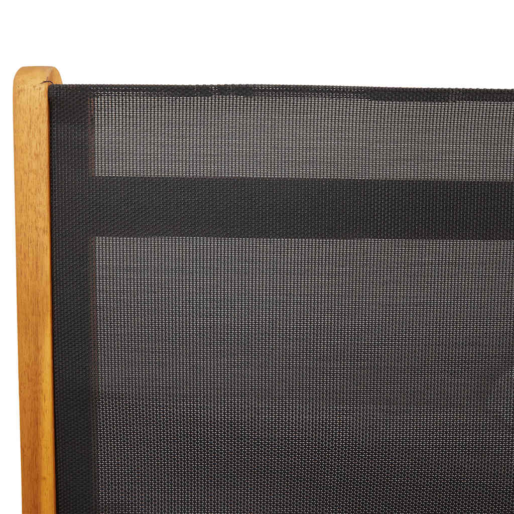 Sedie Giardino Pieghevoli 6pz Legno Massello Acacia e Textilene 3120455