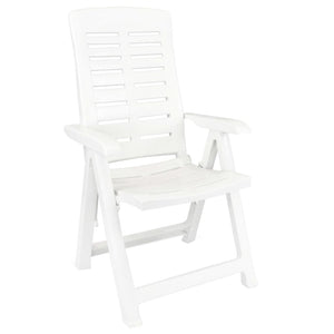 Set da Pranzo da Giardino 3 pz Bianco in Polipropilene 3120463