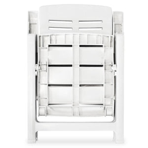 Set da Pranzo da Giardino 3 pz Bianco in Polipropilene 3120463