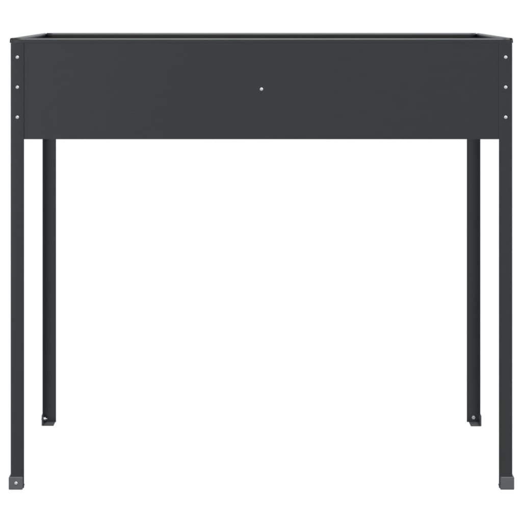 Fioriera da Giardino Antracite 100,5x40,5x90 cm Acciaio Zincato