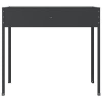 Fioriera da Giardino Antracite 100,5x40,5x90 cm Acciaio Zincato