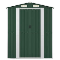 Capanno da Giardino Verde 192x108x223 cm in Acciaio Zincato cod mxl 65889