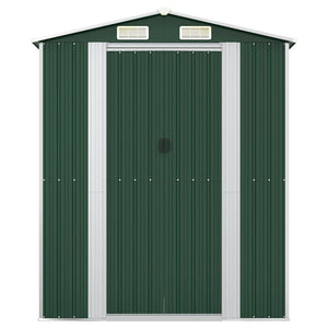 Capanno da Giardino Verde 192x108x223 cm in Acciaio Zincato cod mxl 65889