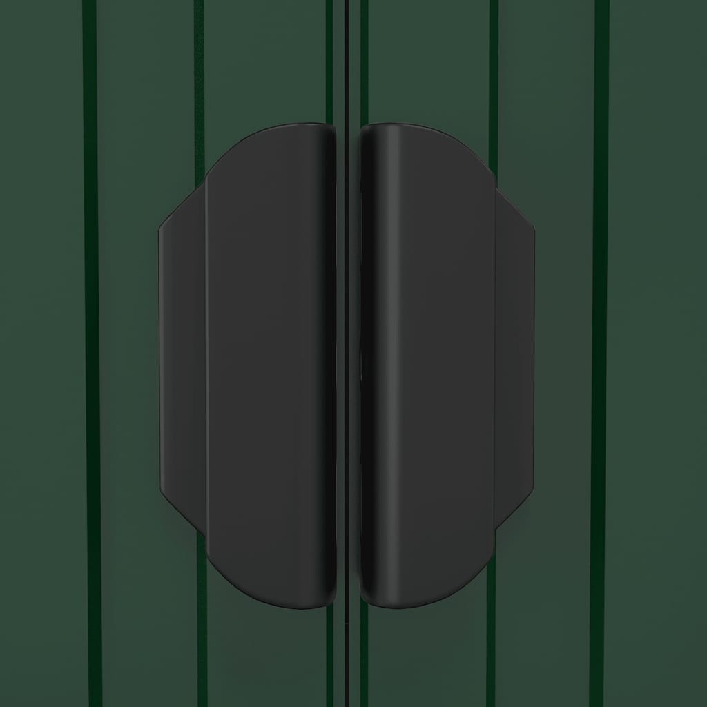 Capanno da Giardino Verde 192x108x223 cm in Acciaio Zincato cod mxl 65889