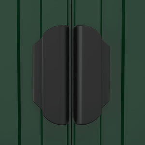 Capanno da Giardino Verde 192x108x223 cm in Acciaio Zincato cod mxl 65889