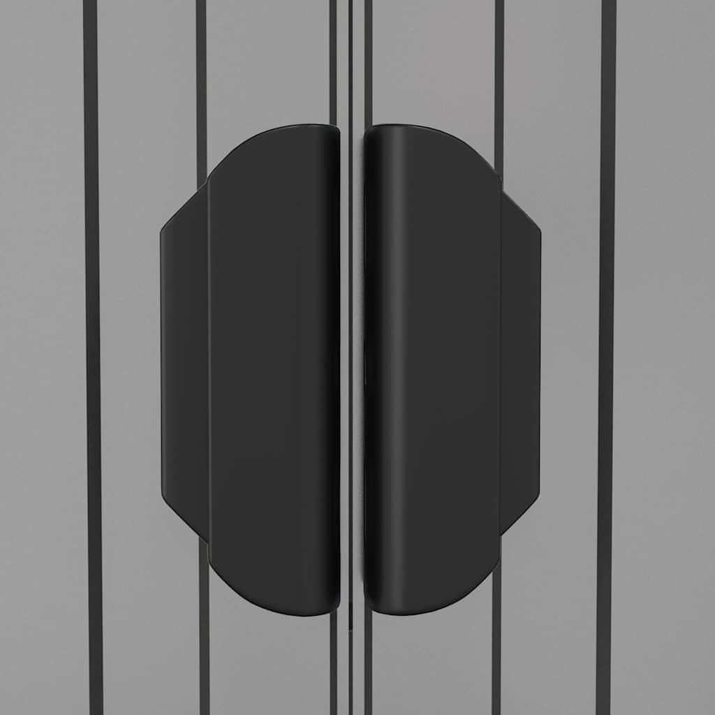 Capanno da Giardino-Casetta da Giardino Grigio Chiaro 192x108x223cm Acciaio Zincato