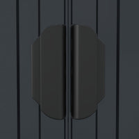 Capanno da Giardino Antracite 192x108x223 cm in Acciaio Zincato cod mxl 52066