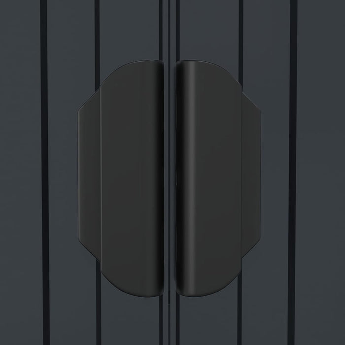 Capanno da Giardino Antracite 192x108x223 cm in Acciaio Zincato cod mxl 52066