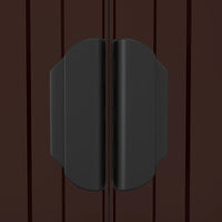 Capanno da Giardino-Casetta da Giardino Marrone Scuro 192x108x223cm Acciaio Zincato