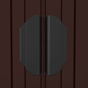 Capanno da Giardino Marrone Scuro 192x108x223cm Acciaio Zincato 319273