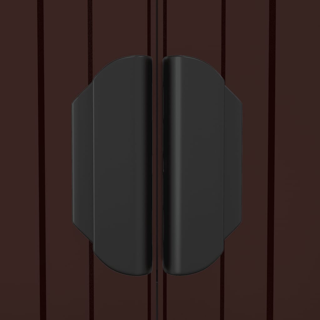 Capanno da Giardino Marrone Scuro 192x108x223cm Acciaio Zincato cod mxl 65849