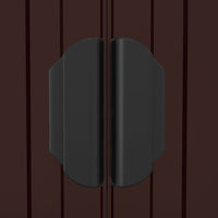 Capanno da Giardino Marrone Scuro 192x108x223cm Acciaio Zincato cod mxl 65849