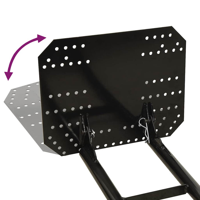 Spazzaneve per ATV 150x38 cm Nero cod mxl 43085