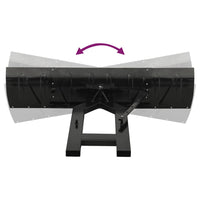 Spazzaneve per Muletto 200x48 cm Nero 153131