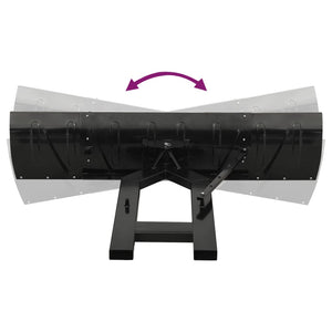 Spazzaneve per Muletto 200x48 cm Nero 153131