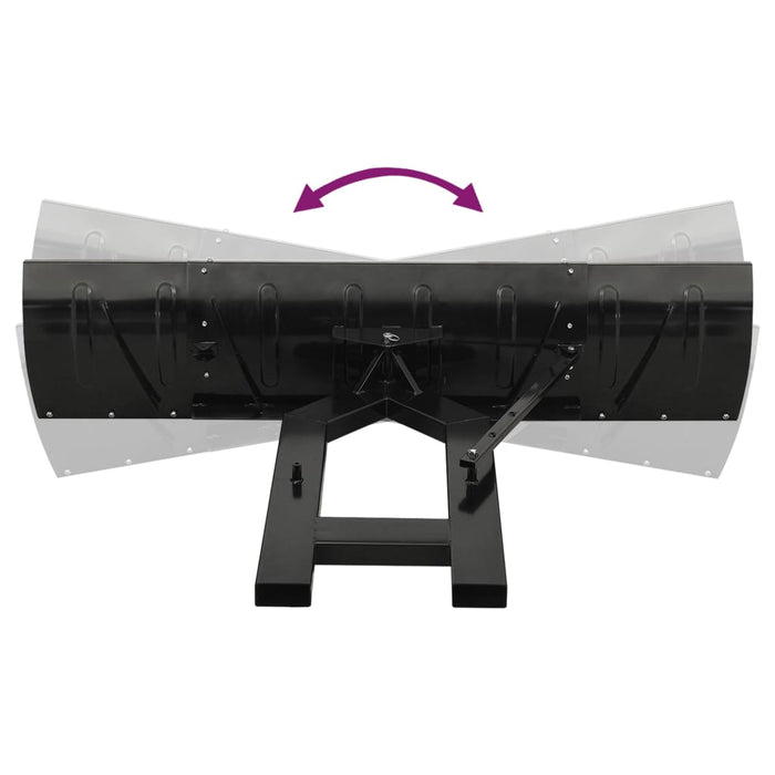 Spazzaneve per Muletto 200x48 cm Nero cod mxl 44192