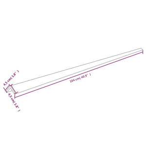 Protezioni Angoli 2pz Giallo e Nero 4,5x4,5x104 cm in PU 153101