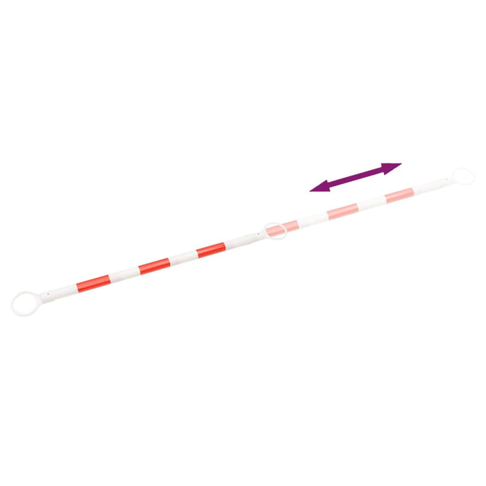 Barre Retrattili per Coni Stradali 10 pz ABS 116-197 cm 153110