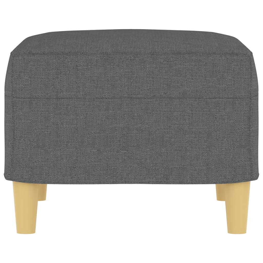 Poggiapiedi Grigio Scuro 60x50x41 cm in Tessuto