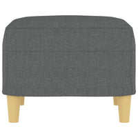 Poggiapiedi Grigio Scuro 60x50x41 cm in Tessuto