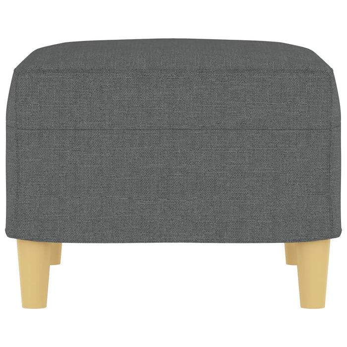 Poggiapiedi Grigio Scuro 60x50x41 cm in Tessuto