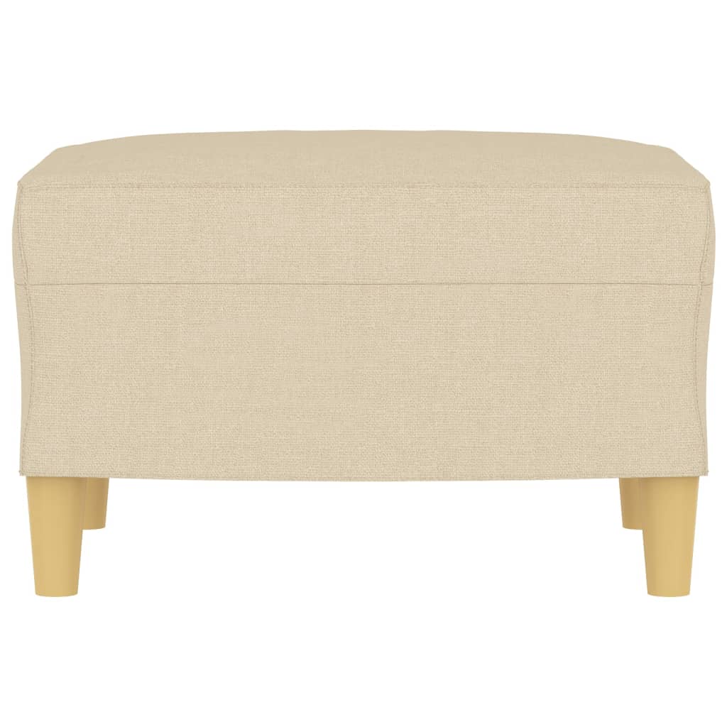 Poggiapiedi Crema 60x50x41 cm in Tessuto 349265