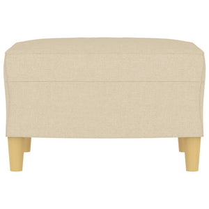 Poggiapiedi Crema 60x50x41 cm in Tessuto 349265