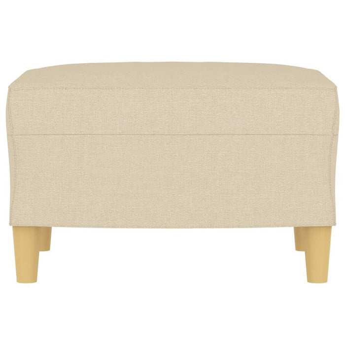 Poggiapiedi Crema 60x50x41 cm in Tessuto 349265