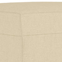 Poggiapiedi Crema 60x50x41 cm in Tessuto cod mxl 75943
