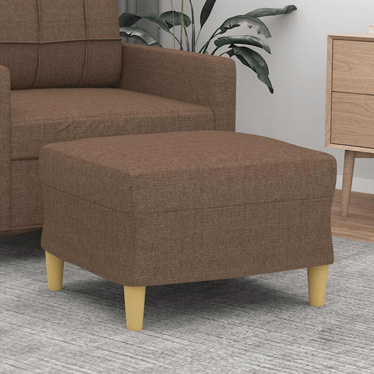 Poggiapiedi Marrone 60x50x41 cm in Tessuto cod mxl 67312