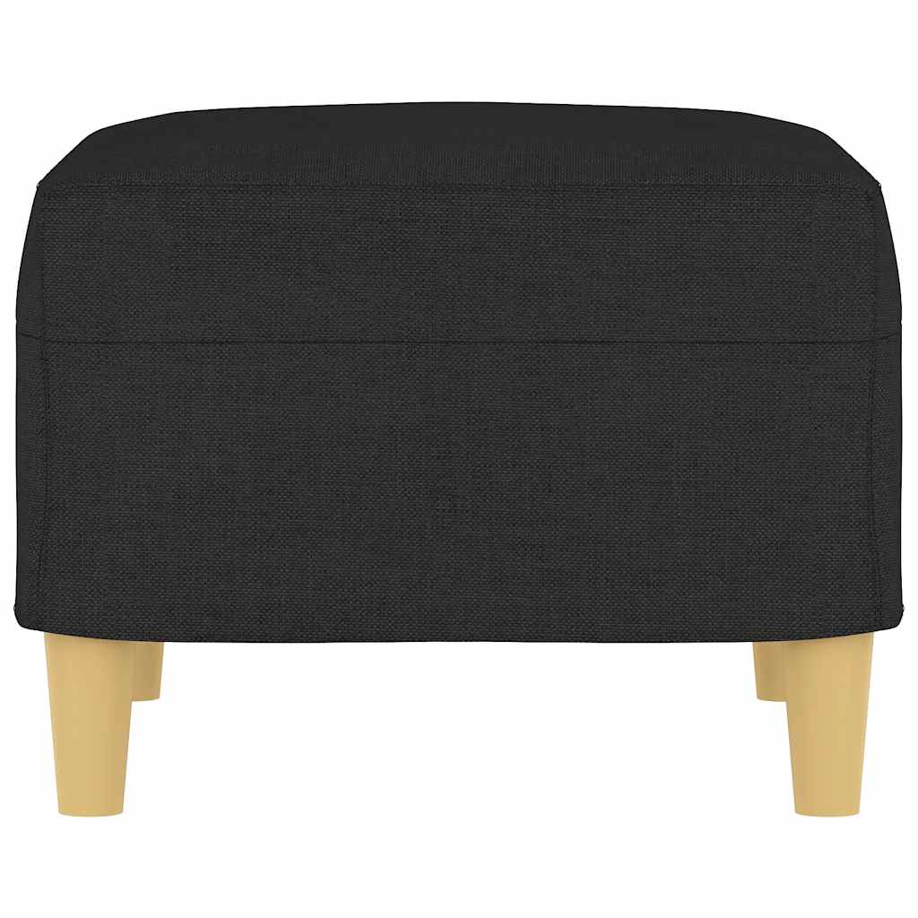 Poggiapiedi Nero 60x50x41 cm in Tessuto 349267