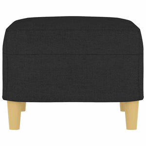 Poggiapiedi Nero 60x50x41 cm in Tessuto 349267