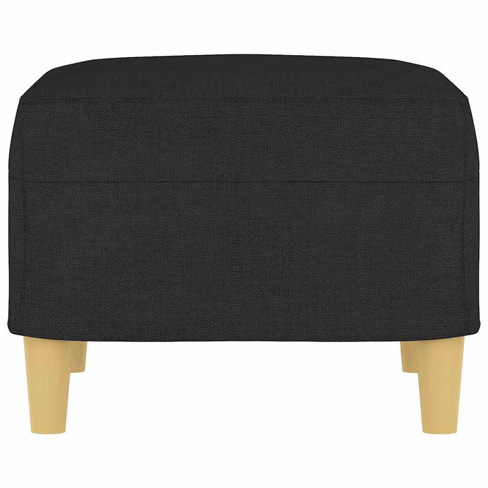 Poggiapiedi Nero 60x50x41 cm in Tessuto 349267
