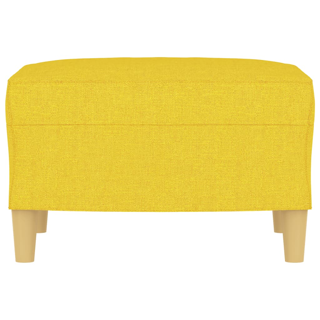 Poggiapiedi Giallo Chiaro 60x50x41 cm in Tessuto