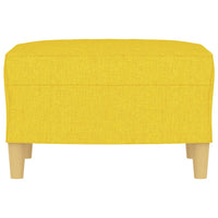 Poggiapiedi Giallo Chiaro 60x50x41 cm in Tessuto