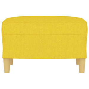 Poggiapiedi Giallo Chiaro 60x50x41 cm in Tessuto