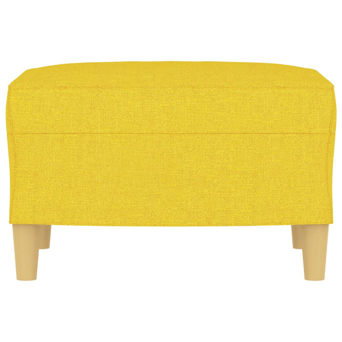 Poggiapiedi Giallo Chiaro 60x50x41 cm in Tessuto