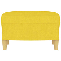 Poggiapiedi Giallo Chiaro 60x50x41 cm in Tessuto 349268