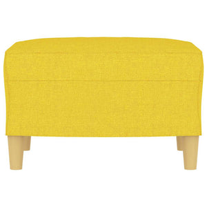 Poggiapiedi Giallo Chiaro 60x50x41 cm in Tessuto 349268
