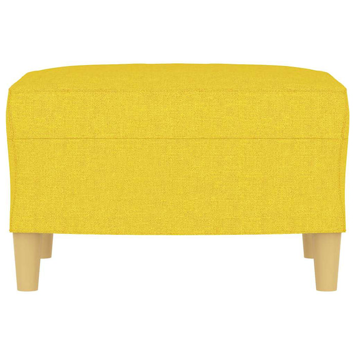 Poggiapiedi Giallo Chiaro 60x50x41 cm in Tessuto 349268