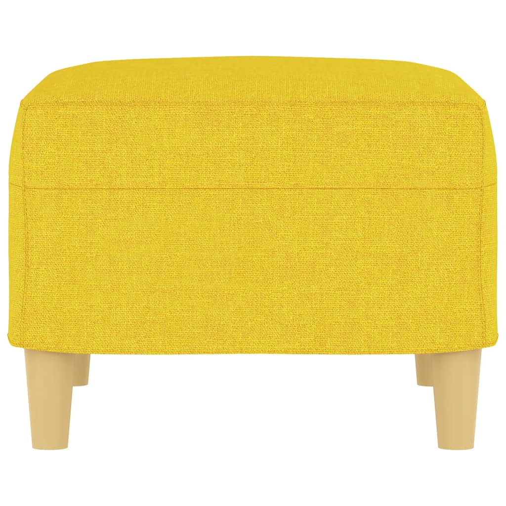 Poggiapiedi Giallo Chiaro 60x50x41 cm in Tessuto