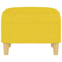 Poggiapiedi Giallo Chiaro 60x50x41 cm in Tessuto