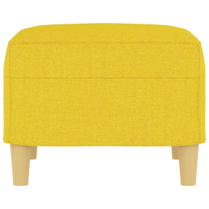 Poggiapiedi Giallo Chiaro 60x50x41 cm in Tessuto
