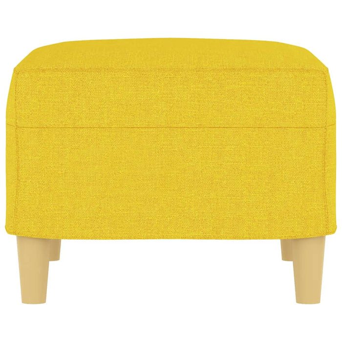 Poggiapiedi Giallo Chiaro 60x50x41 cm in Tessuto