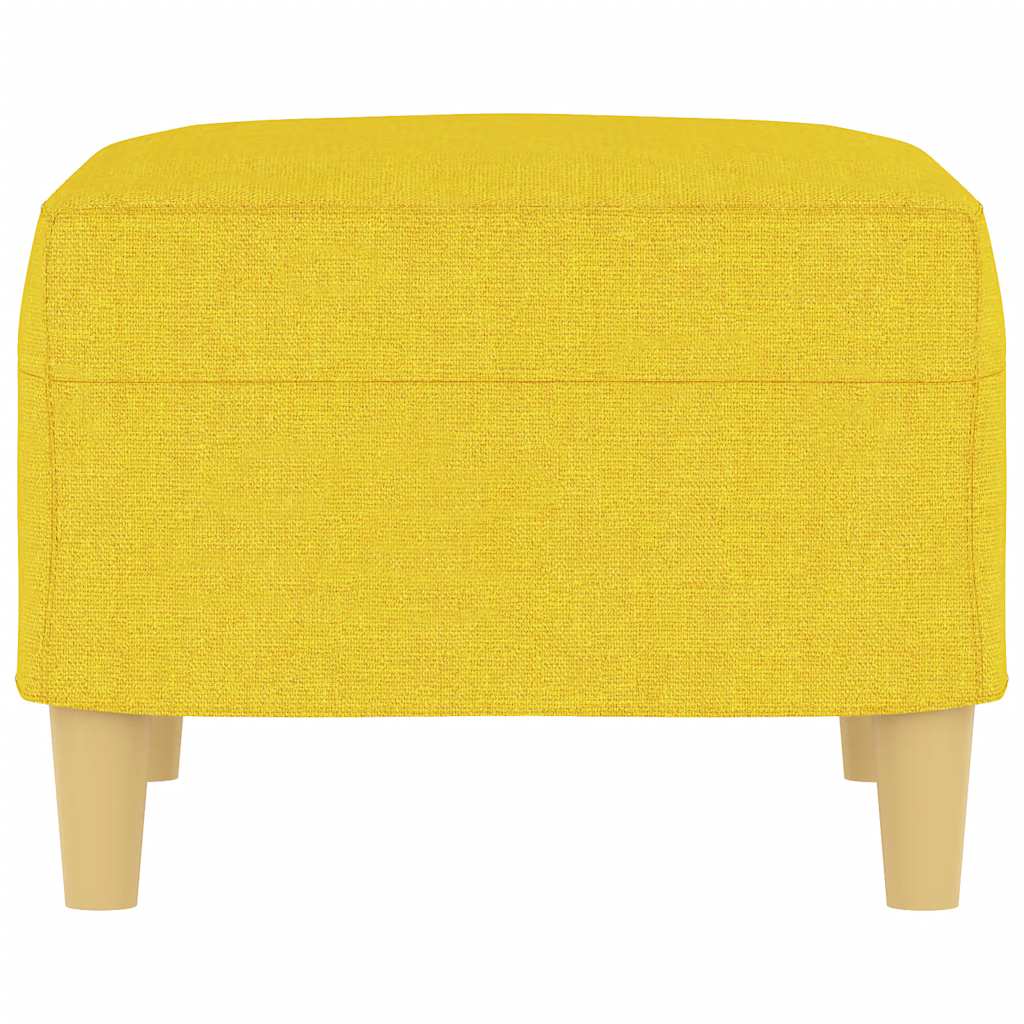 Poggiapiedi Giallo Chiaro 60x50x41 cm in Tessuto 349268