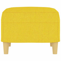 Poggiapiedi Giallo Chiaro 60x50x41 cm in Tessuto 349268