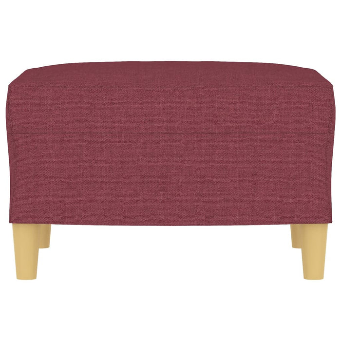 Poggiapiedi Rosso Vino 60x50x41 cm in Tessuto cod mxl 78188