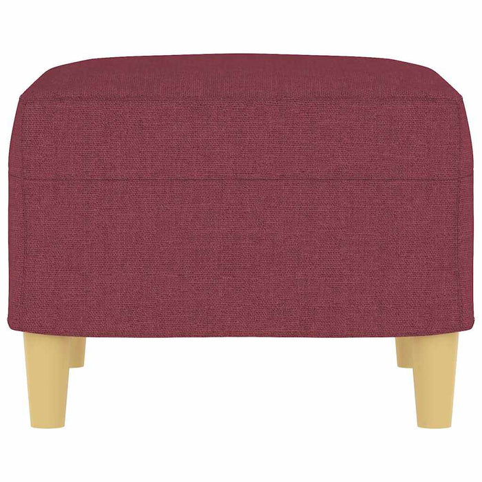 Poggiapiedi Rosso Vino 60x50x41 cm in Tessuto cod mxl 78188